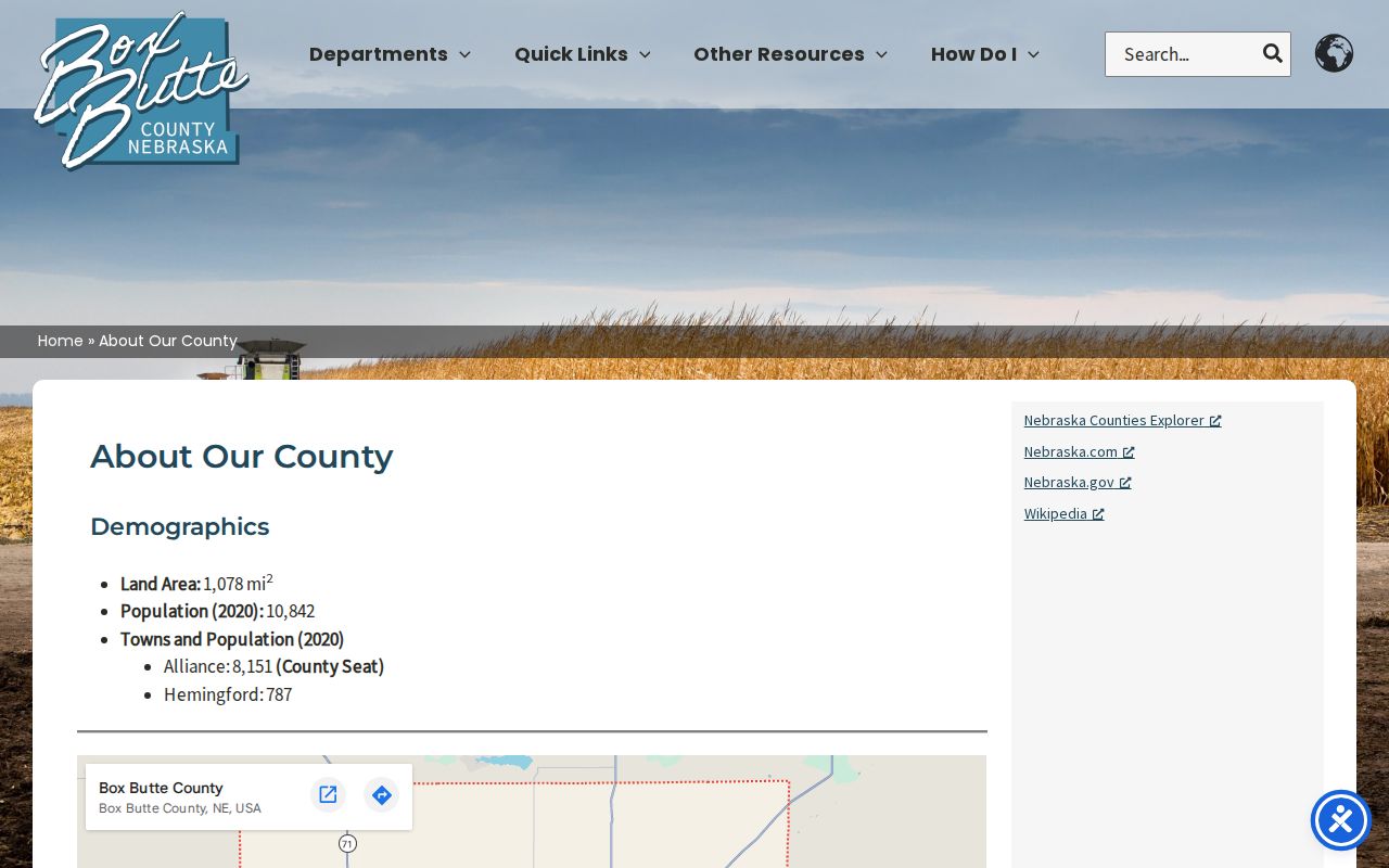 Box Butte County Alliance court records courthouse history