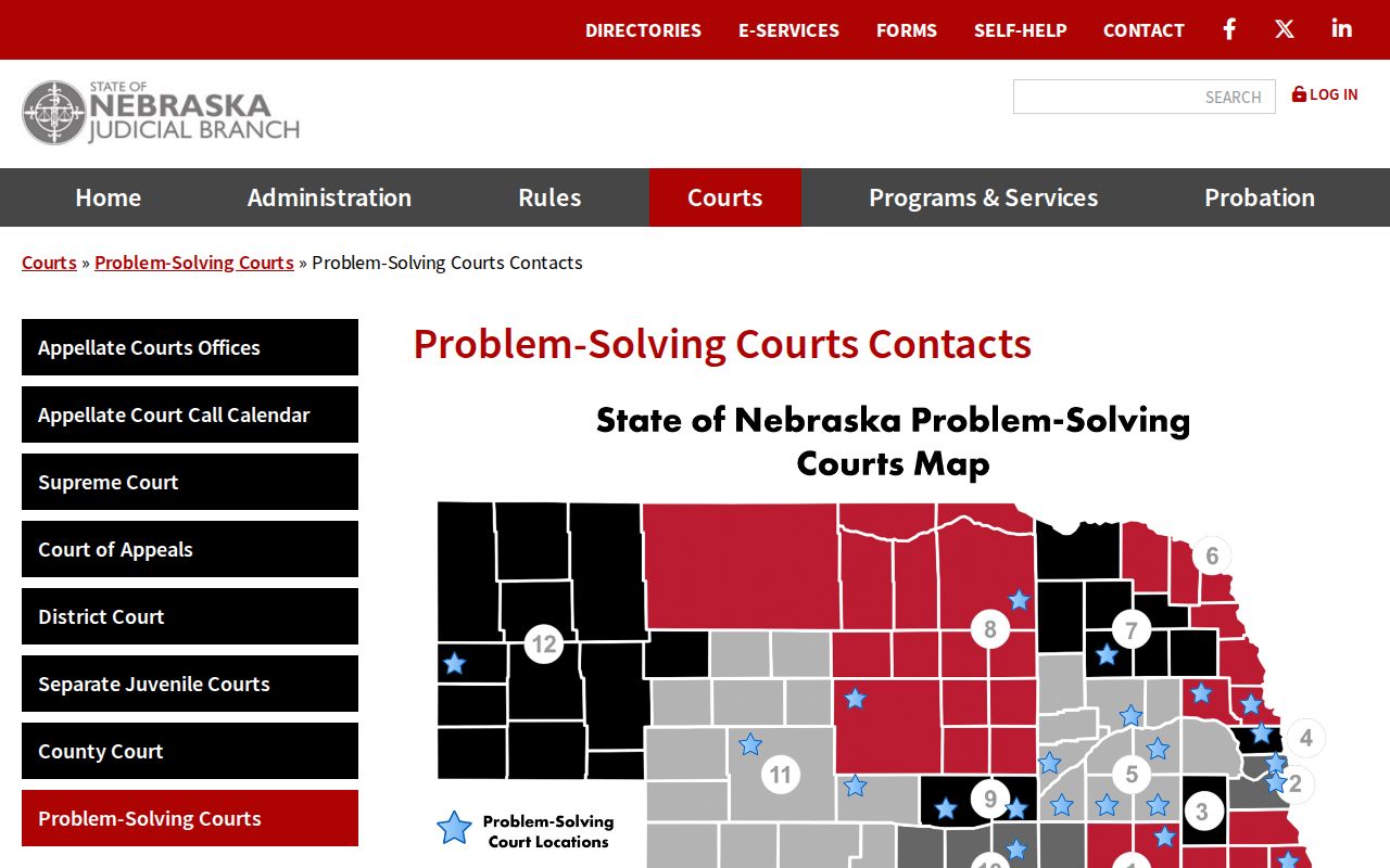 Box Butte traffic court District 12 problem-solving court contacts